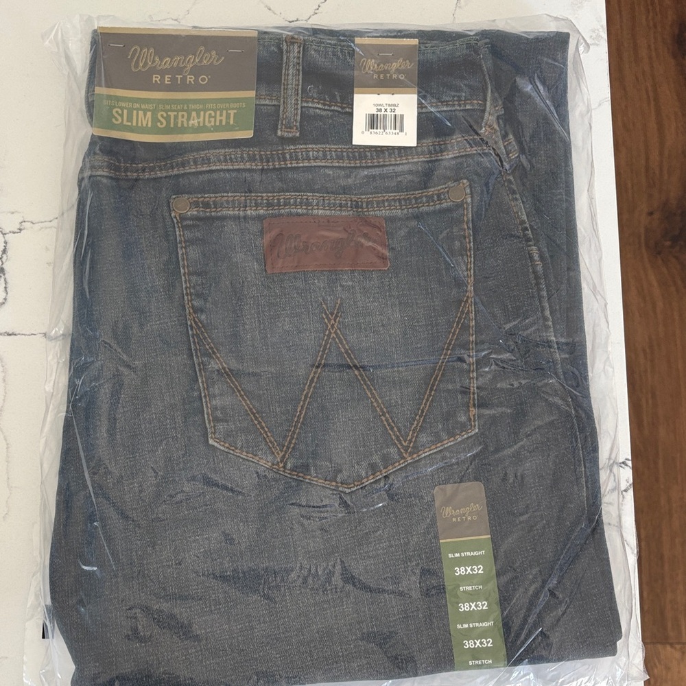 Wrangler Slim Straight Men's Jeans - Indigo Blue